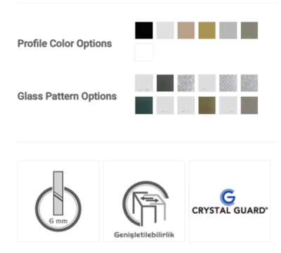 KARYA PLUS PROFIL COLOR and GLASS PATTERN OPTIONS